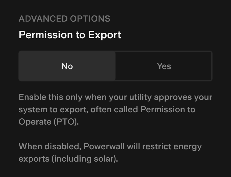 Tesla App, Permission to Export